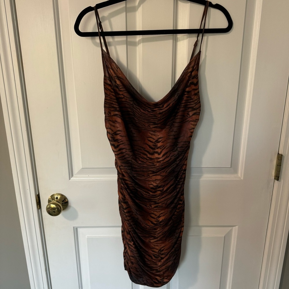 Princess Polly Cheetah Mesh Dress